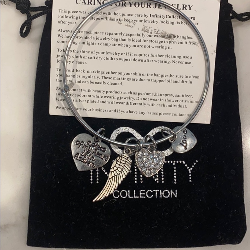 A piece of my heart is in heaven bracelet